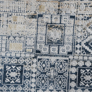 Amer Rugs Hamilton Modern Aztec Power-loom Area Rug - Luxurious Plush Design For Stylish Home Décor Ivory,Gold Viscose, Polyester Ham70203