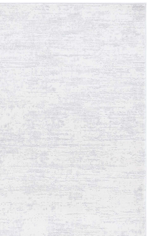 Safavieh Hanna Power Loomed Polyester Blend Area Rug Soft Ivory Tonal Accent for Modern Spaces 6'-0" x 9'-0" 34% Cotton, 33% Polypropylene, 33% Polyester HAN104A-6