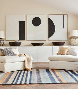 Brink & Campman Harlequin Rosita Blue/Brown 8'2" x 11'6"