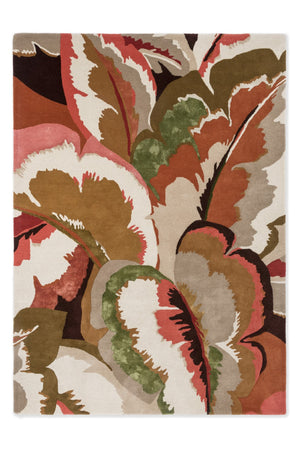 Brink & Campman Harlequin Calathea 87% Pure New Wool / 13% Viscose Handtufted Rug Amber,Brazilian Rosewo 87% pure new wool   13% viscose 142907250350-BRINK-CAMPMAN