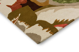 Brink & Campman Harlequin Calathea 87% Pure New Wool / 13% Viscose Handtufted Rug Amber,Brazilian Rosewo 87% pure new wool   13% viscose 142907250350-BRINK-CAMPMAN