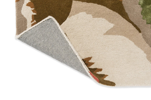 Brink & Campman Harlequin Calathea 87% Pure New Wool / 13% Viscose Handtufted Rug Amber,Brazilian Rosewo 87% pure new wool   13% viscose 142907250350-BRINK-CAMPMAN