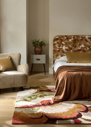 Brink & Campman Harlequin Calathea 87% Pure New Wool / 13% Viscose Handtufted Rug Amber,Brazilian Rosewo 87% pure new wool   13% viscose 142907250350-BRINK-CAMPMAN