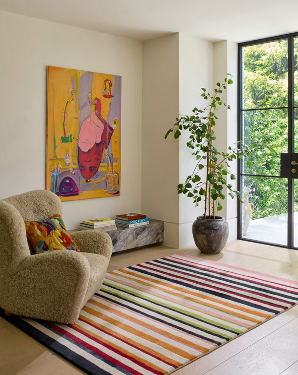 Brink & Campman Harlequin Calla 94% Pure New Wool / 6% Viscose Handtufted Rug Pomegranate,Clementine 94% pure new wool   6% viscose 143403170240-BRINK-CAMPMAN