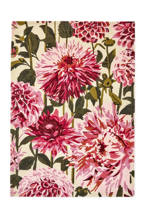 Brink & Campman Harlequin Dahlia Fuchsia/Palm Red/Pink/Green 8'2" x 11'6"