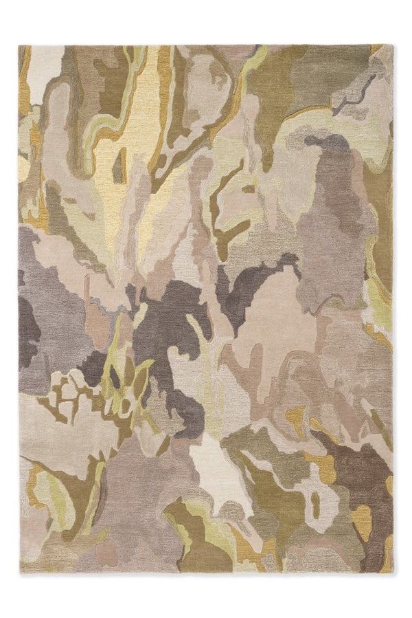Brink & Campman Harlequin Foresta 60% Pure New Wool / 40% Viscose Handtufted Rug Pebble,Sand 60% pure new wool   40% viscose 143511140200-BRINK-CAMPMAN