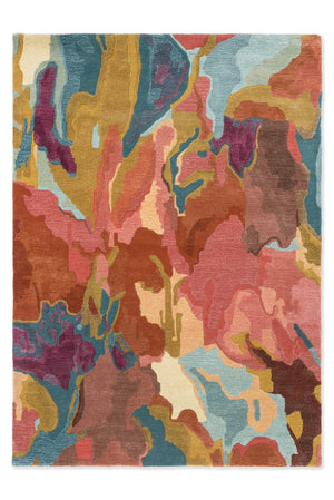 Brink & Campman Harlequin Foresta 60% Pure New Wool / 40% Viscose Handtufted Rug Rosewood,Huckleberry 60% pure new wool   40% viscose 143503140200-BRINK-CAMPMAN