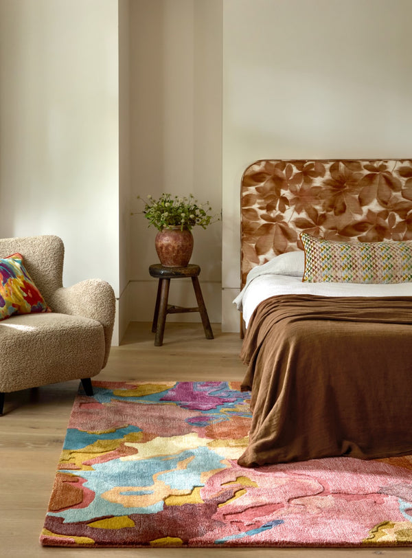 Brink & Campman Harlequin Foresta 60% Pure New Wool / 40% Viscose Handtufted Rug Rosewood,Huckleberry 60% pure new wool   40% viscose 143503140200-BRINK-CAMPMAN