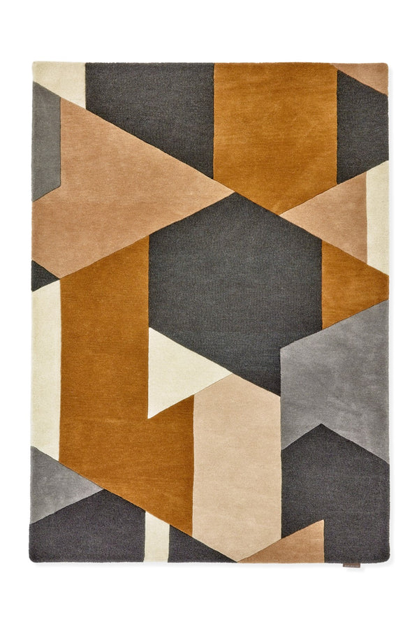 Brink & Campman Harlequin Popova Caramel/Slate/Shell Grey/Brown/Beige 8'2" x 11'6"