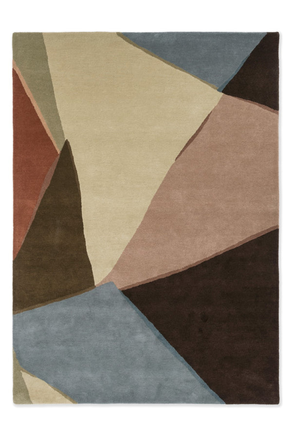 Brink & Campman Harlequin Sumi 100% Pure New Wool Handtufted Rug Reflect Cornflour,Spice 100% pure new wool 143705170240-BRINK-CAMPMAN