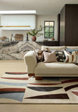 Brink & Campman Harlequin Torillo 100% Pure New Wool Handtufted Rug Cornflower,Walnut 100% pure new wool 143905250350-BRINK-CAMPMAN