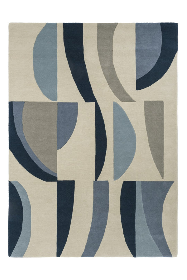 Brink & Campman Harlequin Torillo 100% Pure New Wool Handtufted Rug Sky,Cornflower 100% pure new wool 143908200280-BRINK-CAMPMAN