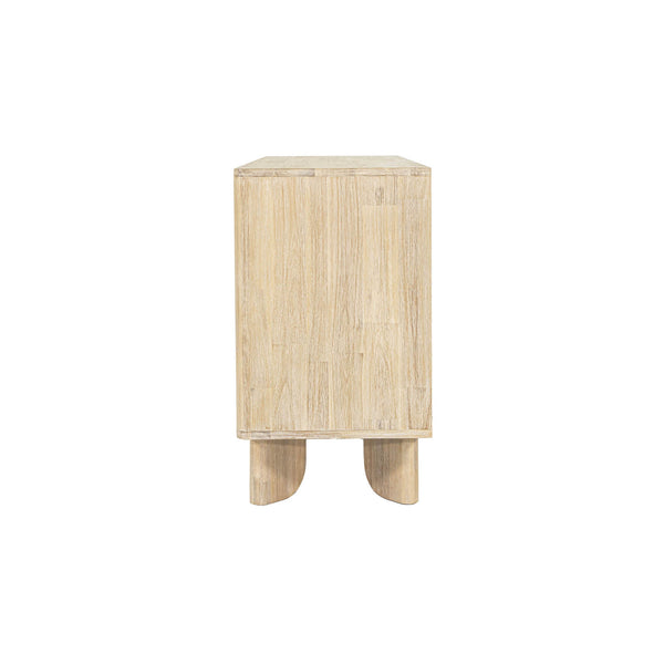 Lh Imports Haru Sideboard – Elegant Storage Solution With Soft-close Doors And Unique Catch Handles For Style Beige Acacia,Acacia Veneer,Mdf Har003b