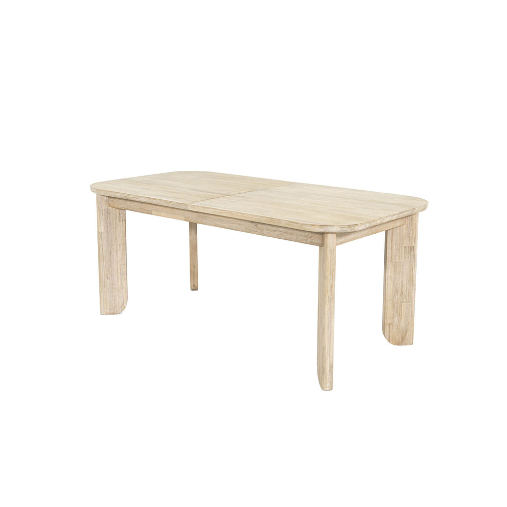 Lh Imports Haru Extension Dining Table - Stylish Double Leaf Design, Seats 6-8, Perfect For Any Space! Beige Acacia Har010