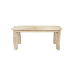 Lh Imports Haru Extension Dining Table - Stylish Double Leaf Design, Seats 6-8, Perfect For Any Space! Beige Acacia Har010