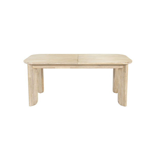 Lh Imports Haru Extension Dining Table - Stylish Double Leaf Design, Seats 6-8, Perfect For Any Space! Beige Acacia Har010