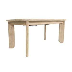 Lh Imports Haru Extension Dining Table - Stylish Double Leaf Design, Seats 6-8, Perfect For Any Space! Beige Acacia Har010