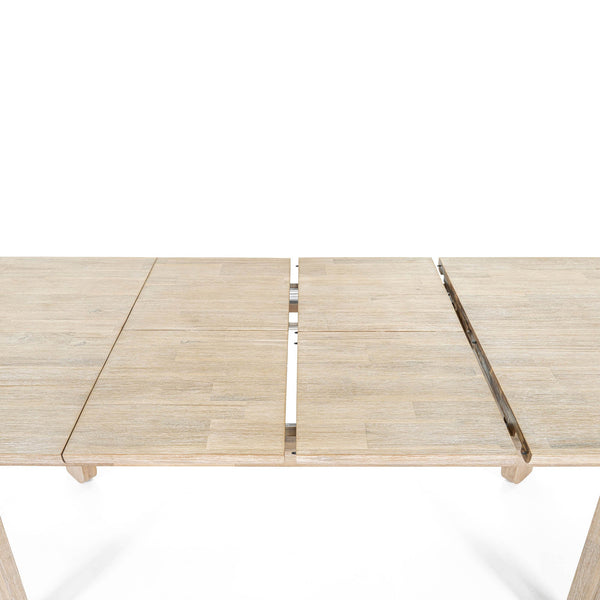 Lh Imports Haru Extension Dining Table - Stylish Double Leaf Design, Seats 6-8, Perfect For Any Space! Beige Acacia Har010