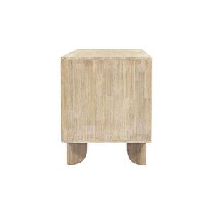 Lh Imports Haru Desk: Elegant Two-door Design With Ample Storage & Unique Legs For Your Stylish Workspace Beige Acacia,Acacia Veneer,Mdf Har013