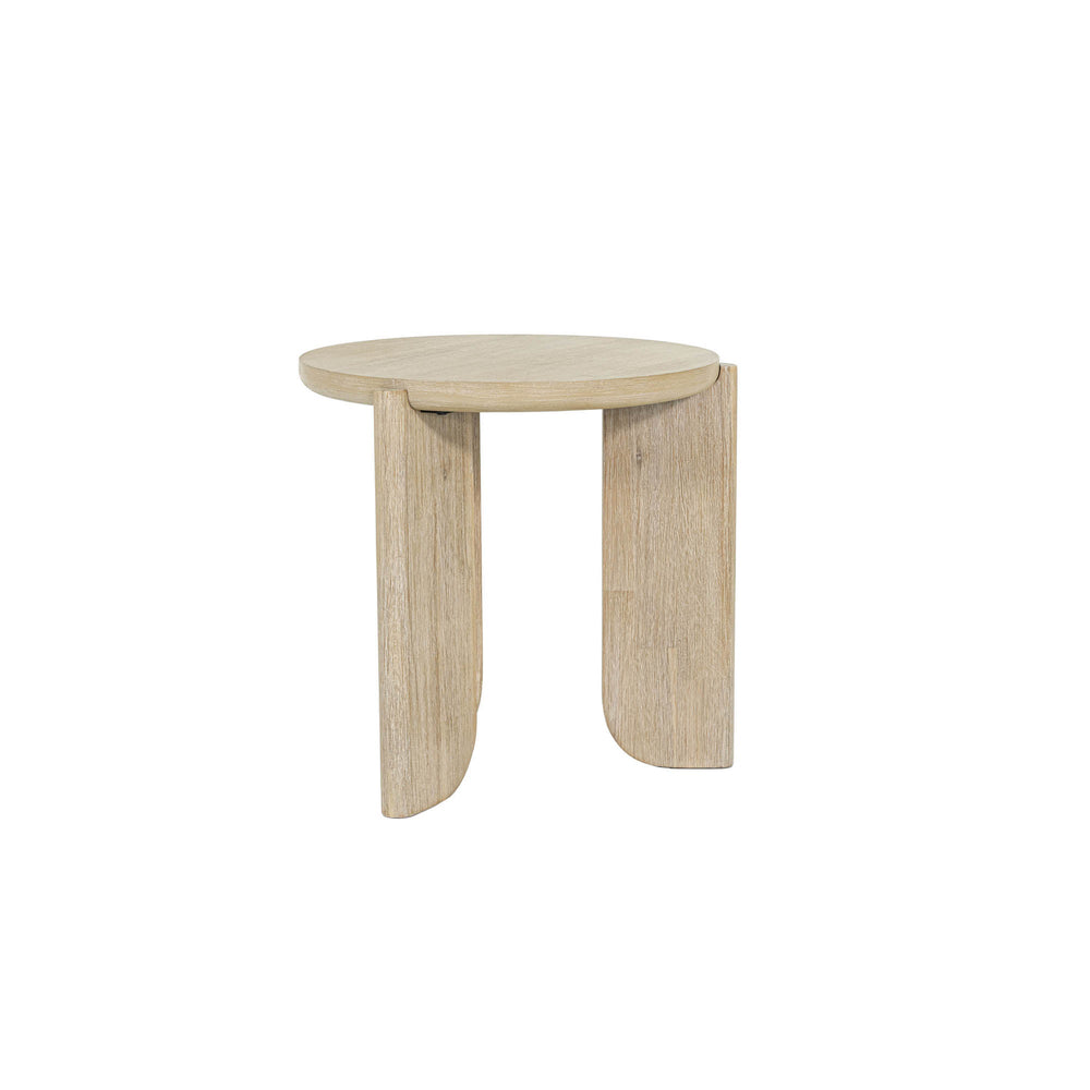 Lh Imports Haru Side Table - Stylish Round Design With Unique Legs For Elegant Living Room Décor And Charm Beige Acacia Har033