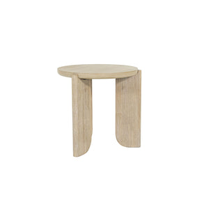 Lh Imports Haru Side Table - Stylish Round Design With Unique Legs For Elegant Living Room Décor And Charm Beige Acacia Har033