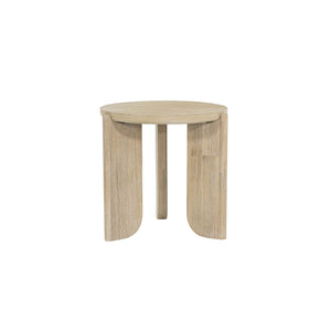 Lh Imports Haru Side Table - Stylish Round Design With Unique Legs For Elegant Living Room Décor And Charm Beige Acacia Har033