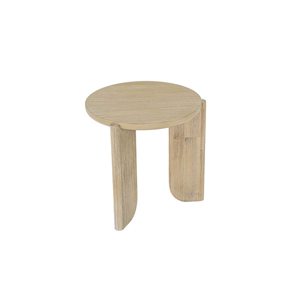 Lh Imports Haru Side Table - Stylish Round Design With Unique Legs For Elegant Living Room Décor And Charm Beige Acacia Har033