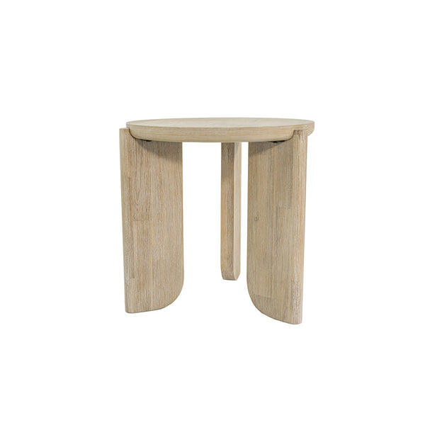 Lh Imports Haru Side Table - Stylish Round Design With Unique Legs For Elegant Living Room Décor And Charm Beige Acacia Har033