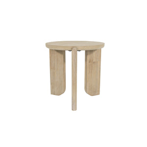 Lh Imports Haru Side Table - Stylish Round Design With Unique Legs For Elegant Living Room Décor And Charm Beige Acacia Har033