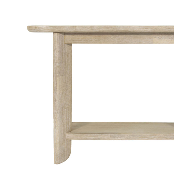 Lh Imports Haru Console Table - Elegant Entryway Accent For Modern Or Classic Decor, Versatile & Stylish Addition Beige Acacia Har034