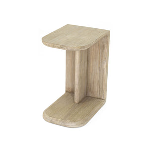 Lh Imports Haru C-shaped Side Table - Stylish & Versatile Accent For Modern & Classic Living Spaces Decor Beige Acacia Har035