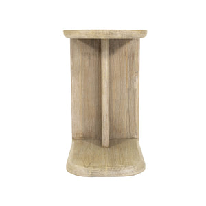 Lh Imports Haru C-shaped Side Table - Stylish & Versatile Accent For Modern & Classic Living Spaces Decor Beige Acacia Har035