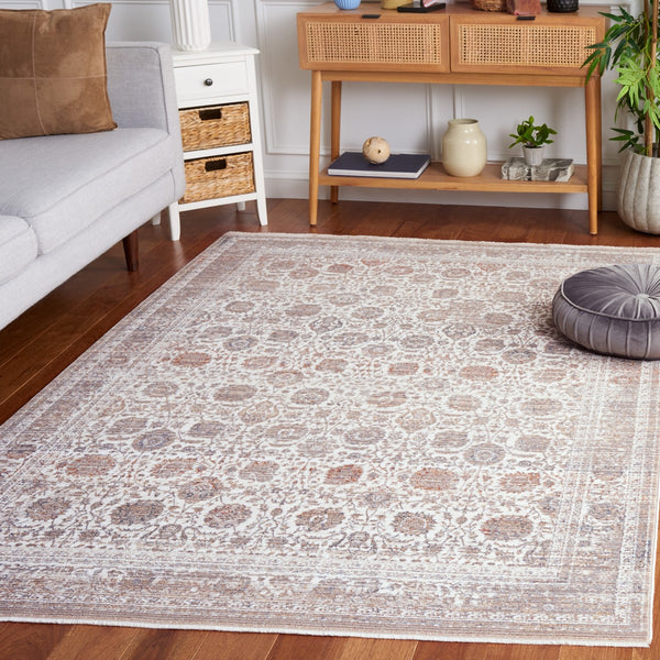 Safavieh Harlow 162 HAR162 Power Loomed  Rug Grey / Ivory Blue HAR162F-24