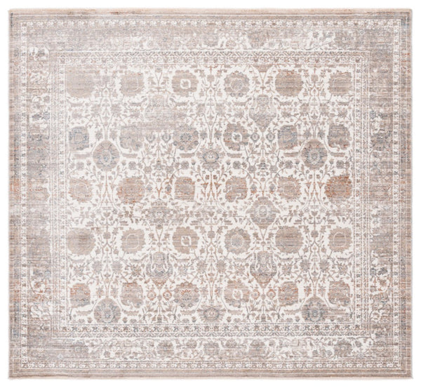 Safavieh Harlow 162 Power Loomed Rug Grey / Ivory Blue 6'-3" x 6'-3" Square