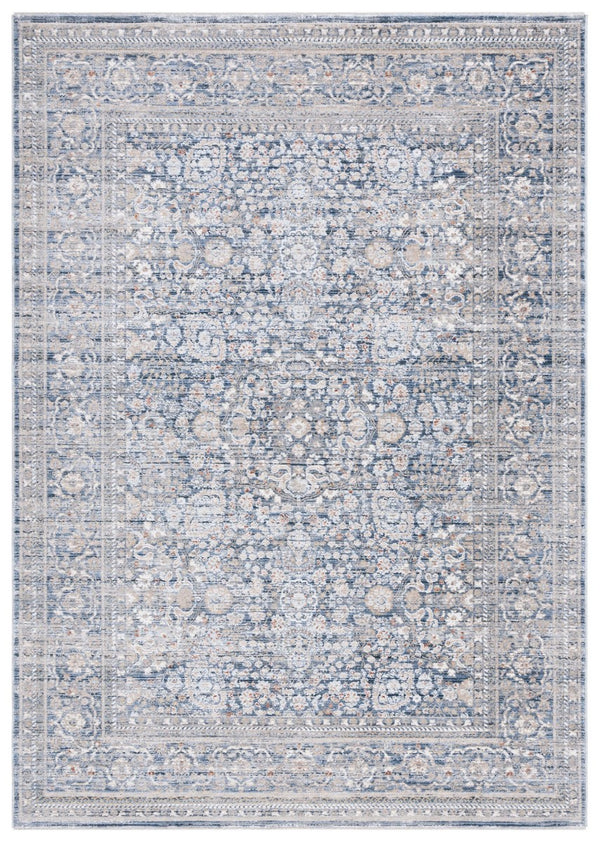 Safavieh Harlow 163 HAR163 Power Loomed  Rug Ivory Blue / Grey HAR163M-24
