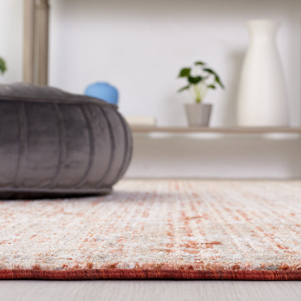 Safavieh Harlow 163 Power Loomed Rug Rust / Ivory Grey 9' x 12'