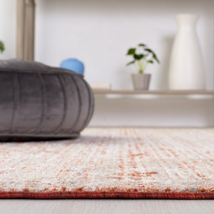 Safavieh Harlow 163 HAR163 Power Loomed  Rug Rust / Ivory Grey HAR163P-24