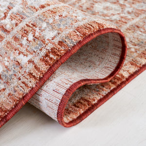 Safavieh Harlow 163 Power Loomed Rug Rust / Ivory Grey 9' x 12'