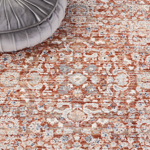 Safavieh Harlow 163 Power Loomed Rug Rust / Ivory Grey 9' x 12'