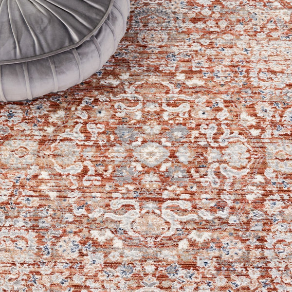Safavieh Harlow 163 Power Loomed Rug Rust / Ivory Grey 9' x 12'