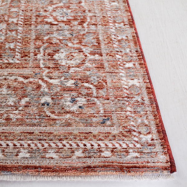 Safavieh Harlow 163 HAR163 Power Loomed  Rug Rust / Ivory Grey HAR163P-24