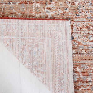 Safavieh Harlow 163 Power Loomed Rug Rust / Ivory Grey 9' x 12'