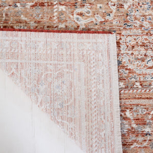 Safavieh Harlow 163 HAR163 Power Loomed  Rug Rust / Ivory Grey HAR163P-24