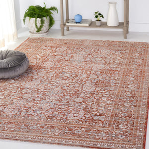 Safavieh Harlow 163 HAR163 Power Loomed  Rug Rust / Ivory Grey HAR163P-24