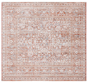 Safavieh Harlow 163 Power Loomed Rug Rust / Ivory Grey 6'-3" x 6'-3" Square