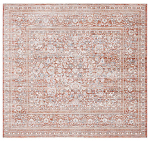 Safavieh Harlow 163 HAR163 Power Loomed  Rug Rust / Ivory Grey HAR163P-24