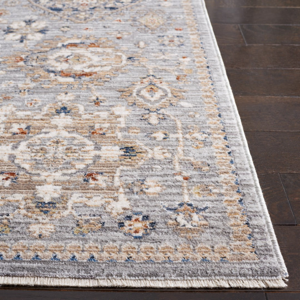 Safavieh Harlow 164 Power Loomed Rug Light Grey / Beige Blue 9' x 12'