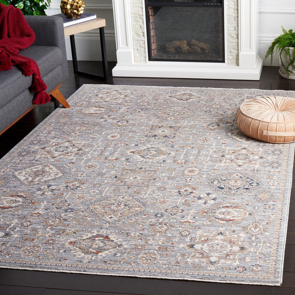 Safavieh Harlow 164 HAR164 Power Loomed  Rug Light Grey / Beige Blue HAR164F-8