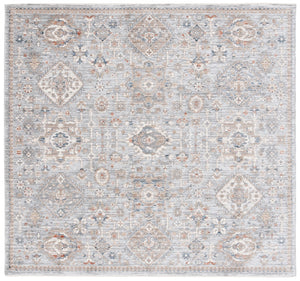 Safavieh Harlow 164 Power Loomed Rug Light Grey / Beige Blue 6'-3" x 6'-3" Square