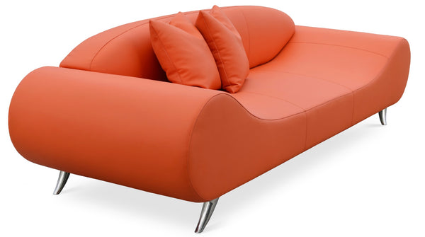 Soho Concept Soho Flat Lounge Armchair | Modern Elegance With Chrome Base | Premium Upholstery, Comfort & Style Orange  Soho-concept-dining-chair-13492